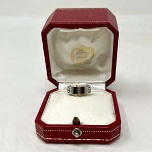 Cartier Unisex Classic Wide Band Love Ring 18k White Gold